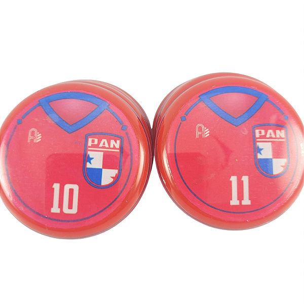 10 Botões Futebol de Botão - Vidrilha 45mm - Panamá