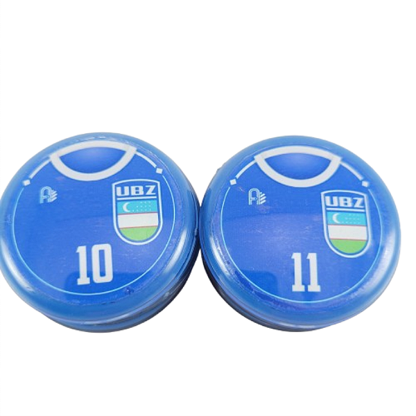 10 Botões Futebol de Botão - Vidrilha 45mm - Uzbequistão
