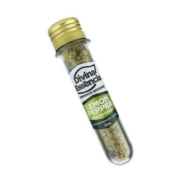 Tempero Lemon Pepper Gourmet Divina Essência Tubo