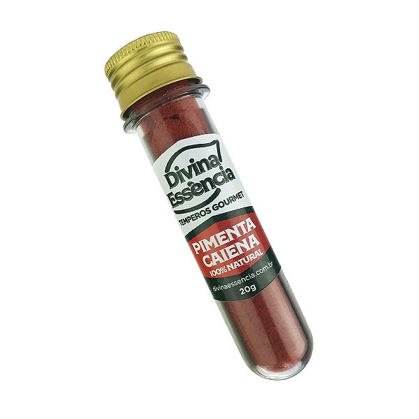 Tempero Pimenta Caiena Gourmet Divina Essência Tubo 20g