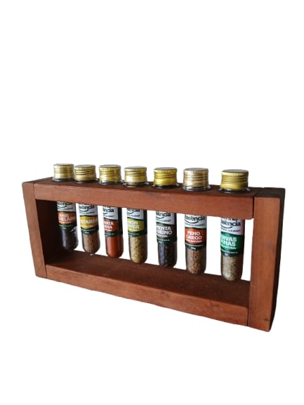 Suporte Para Temperos Gourmet com 7 Unidades