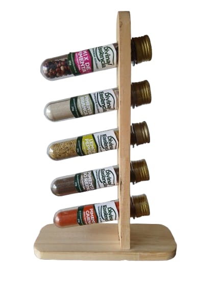 Suporte Para Temperos Gourmet com 5 Unidades