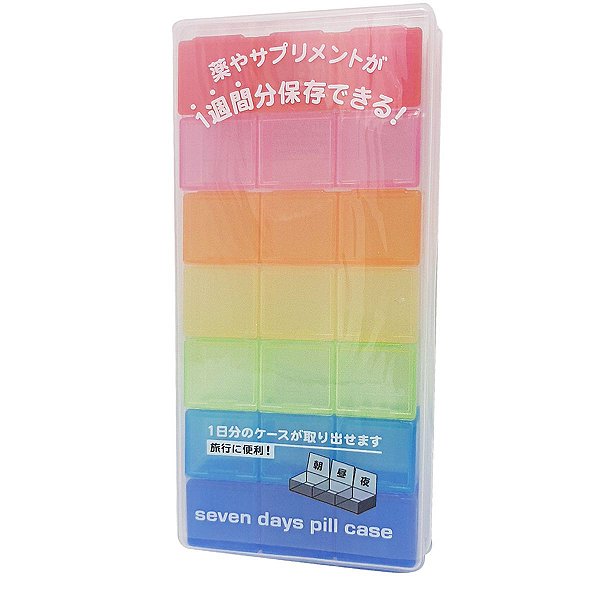 Porta Remédio Estojo Jóias COM  7 Caixinha Original Japão