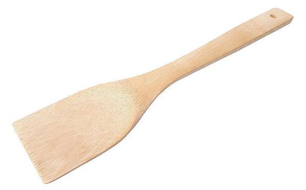 Colher Pá Bambu Quadrada 30 Cm Arroz Sushi Hanguiri