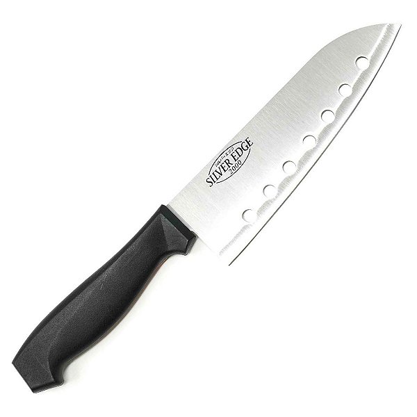 Faca De Cozinha Cabo Plástico Com Furo Antivácuo Churrasco