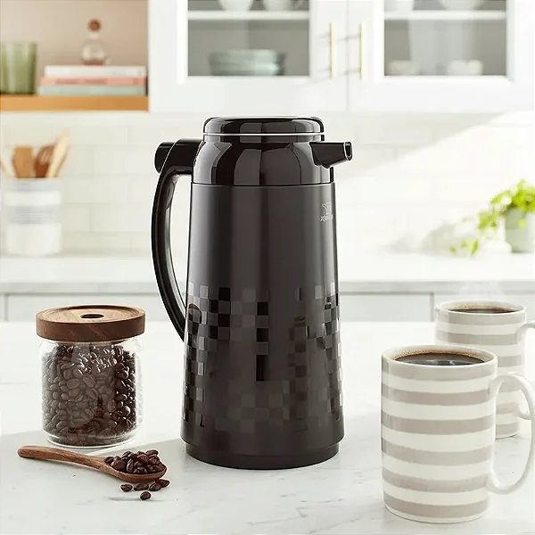 Garrafa Térmica Zojirushi Affb 1 L Ichimatsu Black Japonês