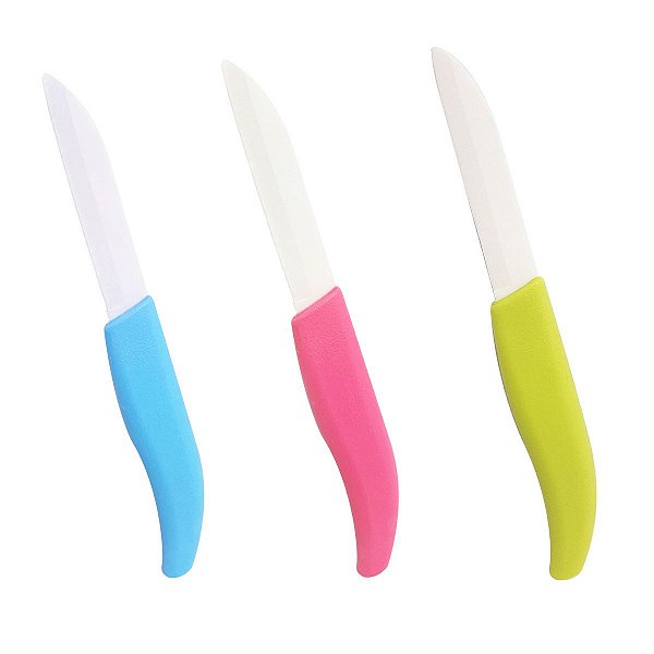 Faca Cerâmica 17,5 Cm Frutas Verduras Vegetais Cozinha Chef