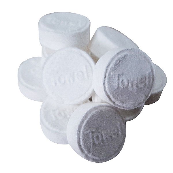 250 Unid Toalha Limpar as mãos Desidratada Compacta Descartável Ideal Camping Salão de Beleza Estética Academia