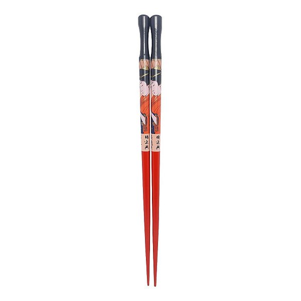 Hashi Madeira Gueixa Laranja Oriental Higiênico 23 Cm
