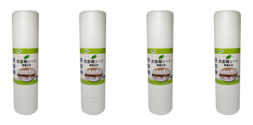 Kit  04  Forro Para Armario Gaveta Anti-mofo 5 metros Japonês Branco
