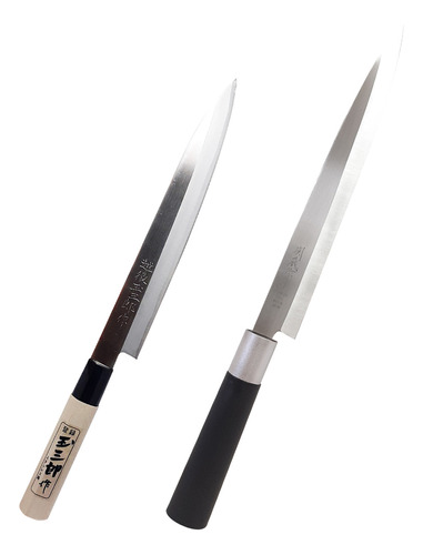 Kit 1 Faca Kataoka 21cm E 1 Sekizo 24cm Sushi Japonesa