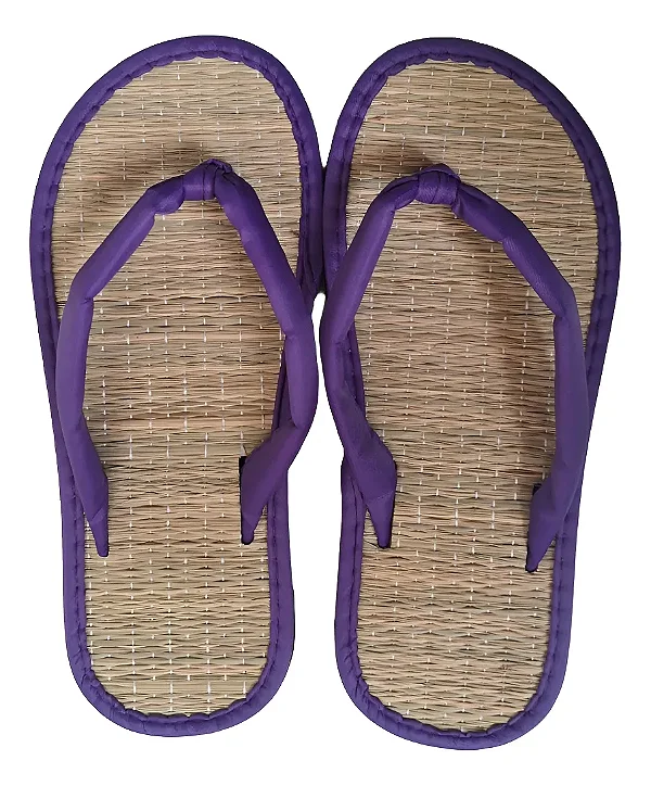 Chinelo De Palha Japonês Zori Violeta Lilás