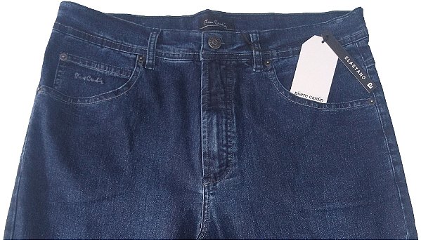 Calça Jeans Masculina Pierre Cardin Reta (Cintura Alta) - Ref. 467P920 - Algodão / Poliester / Elastano - Jeans Macio