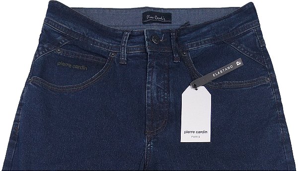 Calça Jeans Masculina Pierre Cardin Reta  New Fit (Cintura Média) - Ref. 457P953  - Algodão / Poliester / Elastano - Jeans Macio