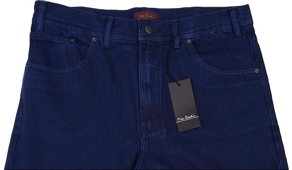 Calça Jeans Masculina Pierre Cardin Reta Tradicional Cintura Alta - Ref. 463P145 - 100% Algodão