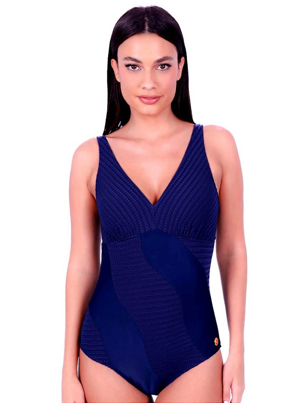 Maiô Club Del Sol - Ref. 310-3118 Sônia - Azul - Sem Bojo -Tecido em Lycra