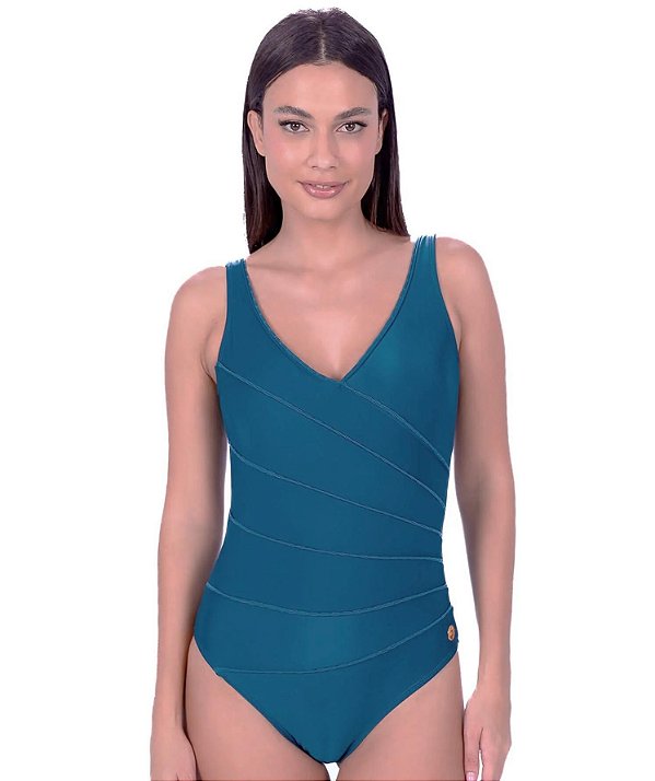 Maiô Club Del Sol - Ref. 302-3180 Verde - (SEM BOJO) -Tecido em Lycra (Poliamida / Elastano)