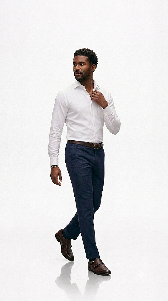 Camisa Dimarsi Manga Longa Regular Fit - Sem Bolso - Algodão Fio 80 - Ref 10740 Cinza