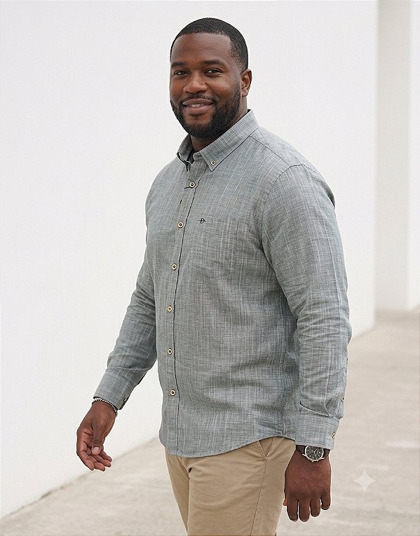 Camisa Dimarsi Manga Longa Regular Fit - Puro Algodão - Ref 6302 Vr