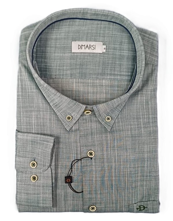 Camisa Dimarsi Manga Longa Regular Fit - Puro Algodão - Ref 6302 Vr