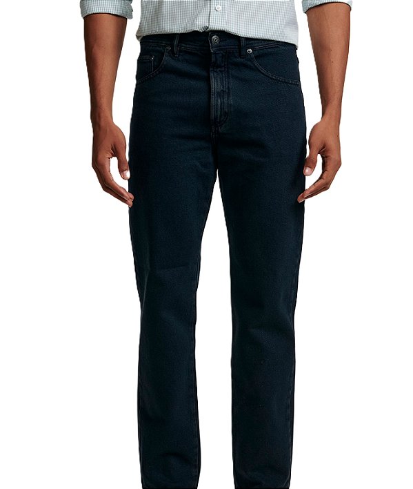 Calça Jeans Masculina Pierre Cardin Reta (Cintura Alta) - Ref. 464P921 Grafite - 100% Algodão