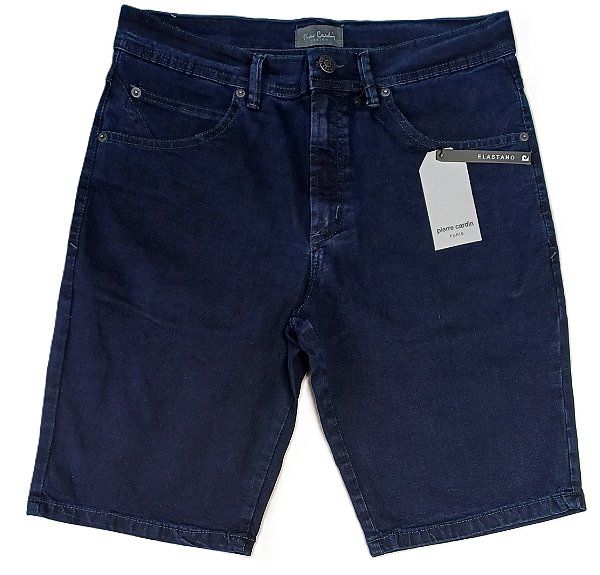 Bermuda Jeans Masculina Pierre Cardin - Ref. 557P151 - Algodão / Poliester / Elastano - Jeans Macio