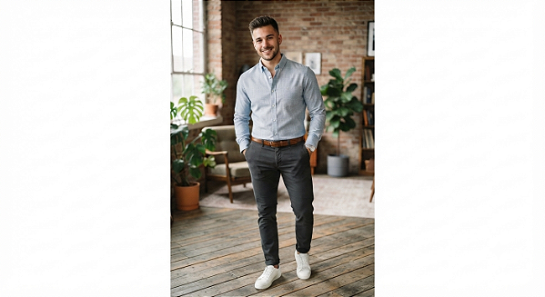 Camisa Poggio Sem Bolso - Manga Longa - Viscose / Poliester - Ref. 21040 Milano