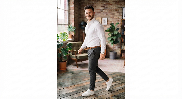 Camisa Poggio Com Bolso - Manga Longa - 100% Algodão Oxford - Ref. 21072 Branca