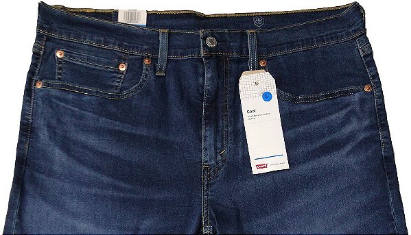 Calça Jeans Levis Masculina - Ref. 502-0689 Regular Taper - Boca Fina