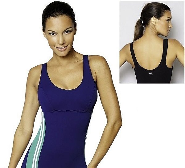 MaIô para Hidroginástica Único - Ref. 195204 Azul - Não Contém Fecho - Helanca