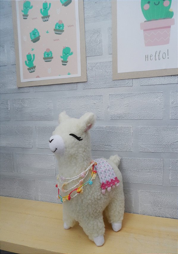 Lhama para decoração em carapinha