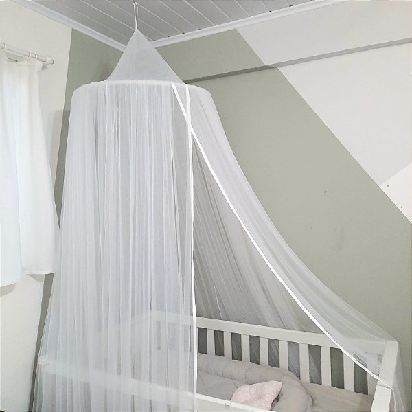 Tenda mosquiteiro para teto quarto de bebê