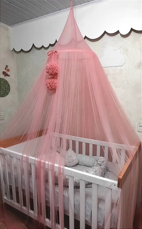 Tenda mosquiteiro teto berço americano