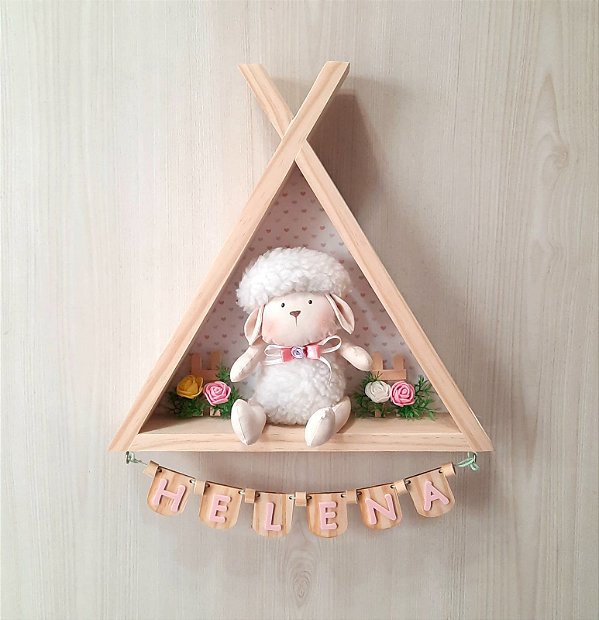 Cabana porta maternidade ovelhinha