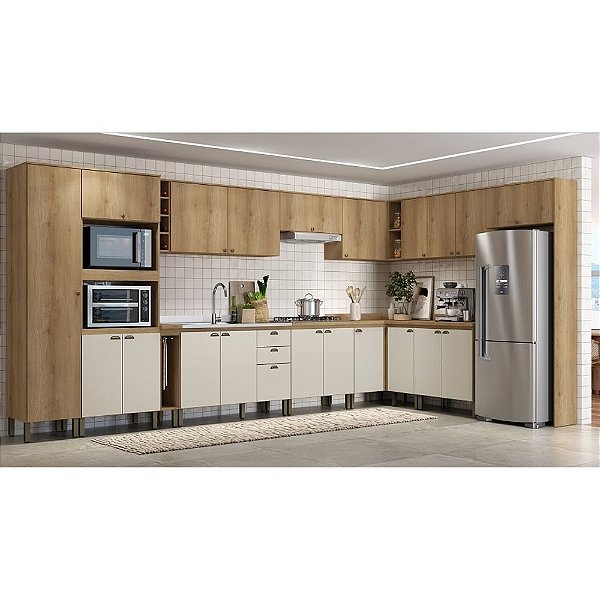 Cozinha Modulada Finesse Capuccino de Canto