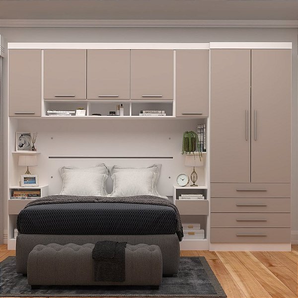 Quarto Modulado Paris Casal 5 peças