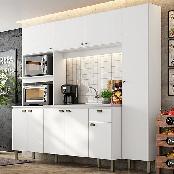 Cozinha Compacta Moderna Branco