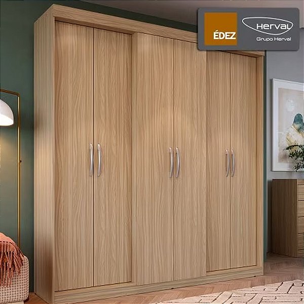 Guarda Roupa 6 Portaas PH1675  Cedro