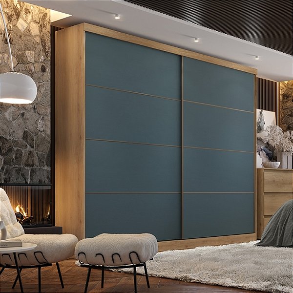 Guarda Roupa Malaga 2 Portas de Correr