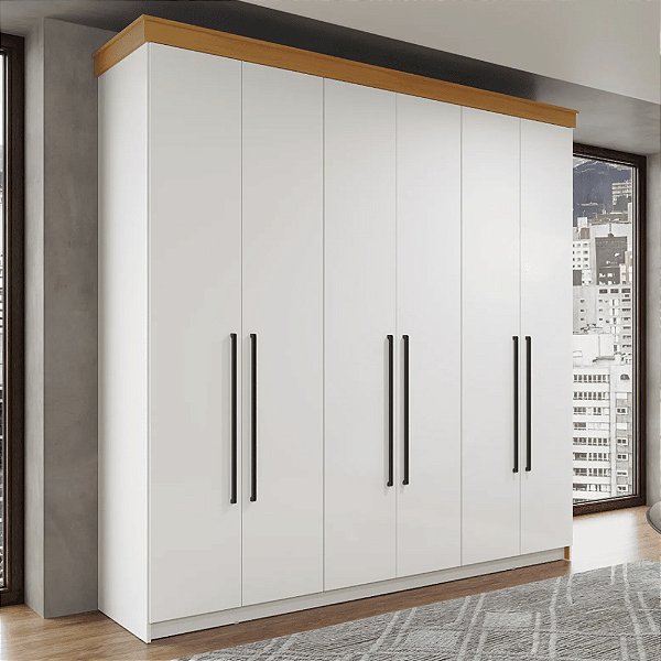 Guarda Roupa London 6 Portas 100% MDF