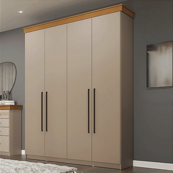Guarda Roupa London 4 Portas 100% MDF