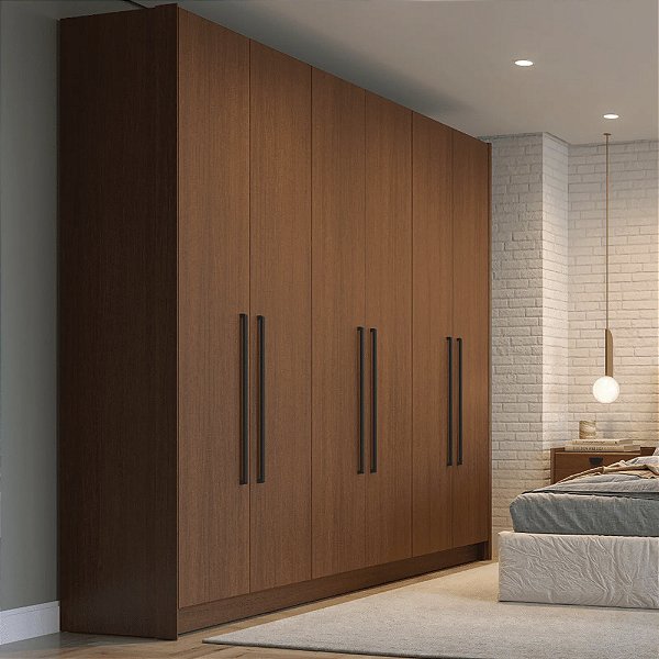 Guarda Roupa Turin 6 Portas 100% MDF