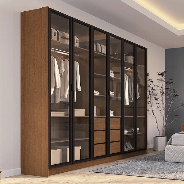 Guarda Roupa Veneza 6 Portas 100% MDF