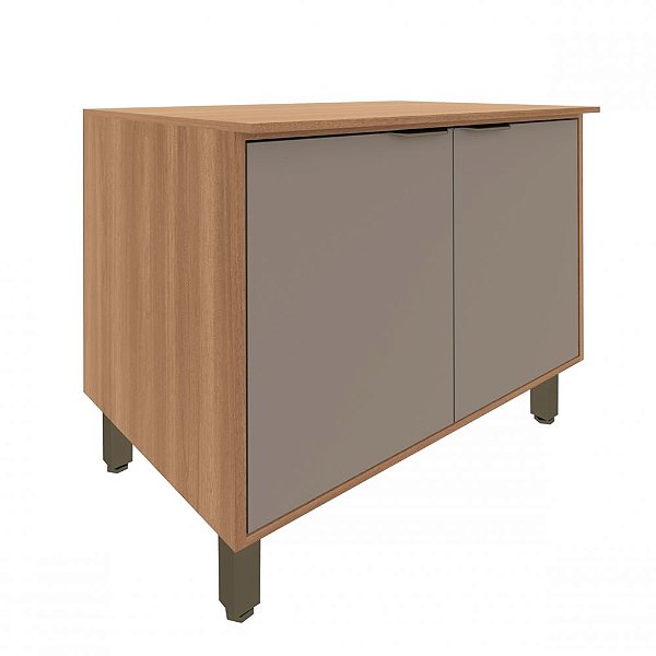 Balcão louise 80cm Nogal/ Damasco