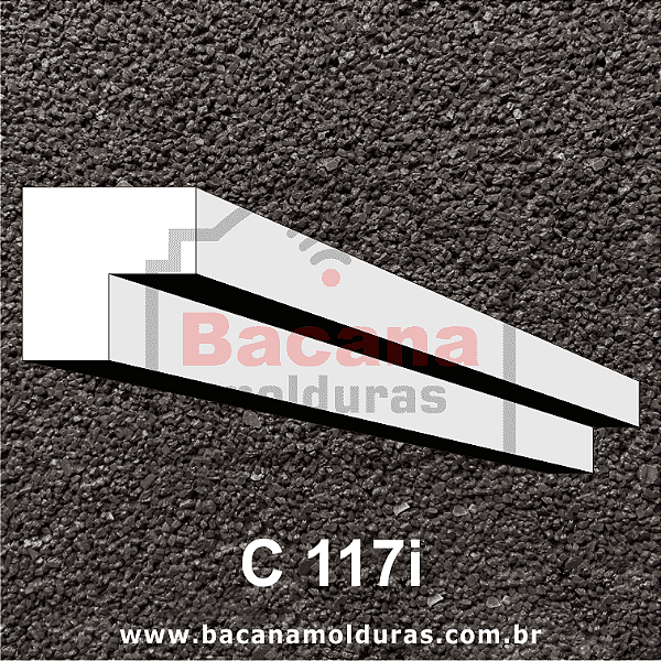 Molduras de Isopor para Capitel 2 dentes 20x20 C117i