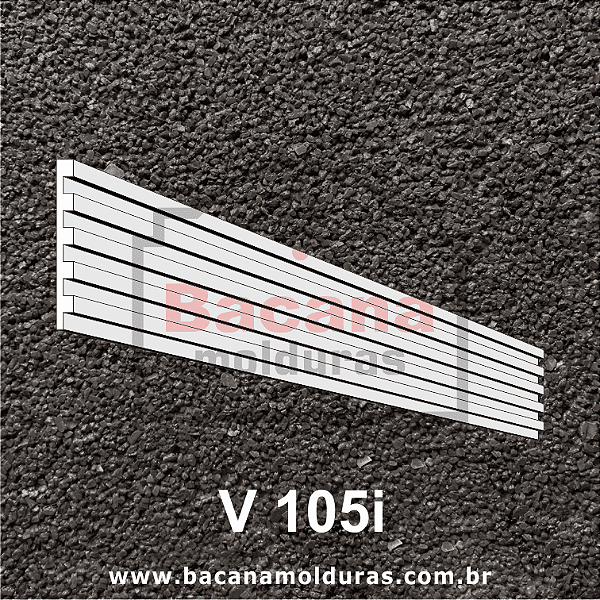 Volumes Revestimento Placa Ripada (5x5cm) 3cm recuo = Placa 50x5 V105i