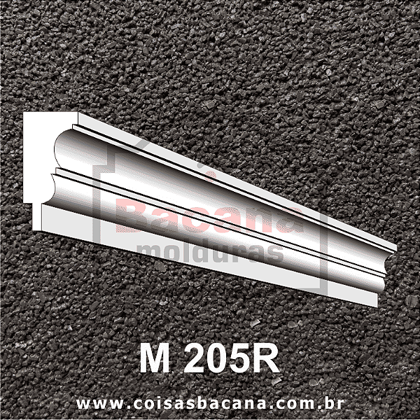 Moldura de Isopor com encaixe para Led 26x12 M205R