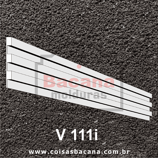 Volumes Revestimento Placa Ripada (8x8cm) 4cm recuo = Placa 48x5 V111i