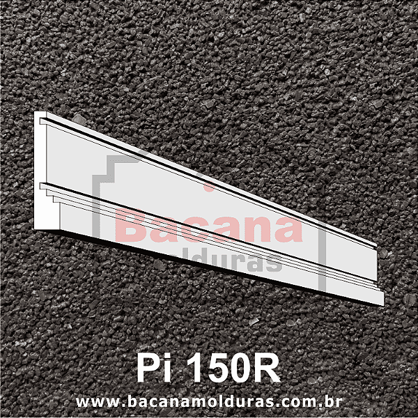 Molduras de Isopor para Base Pilar 30x6,5 Pi150R