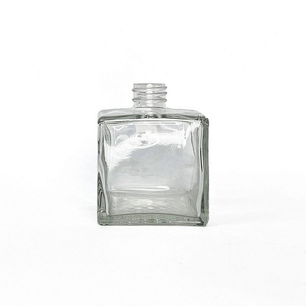 Frasco Em Vidro Cubo Rosca 28 Transparente -  350 ml